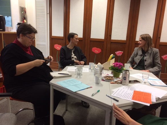 Senatorin Bogedan in der Oderstrasse