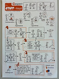 Foto zeigt die respect-Regeln